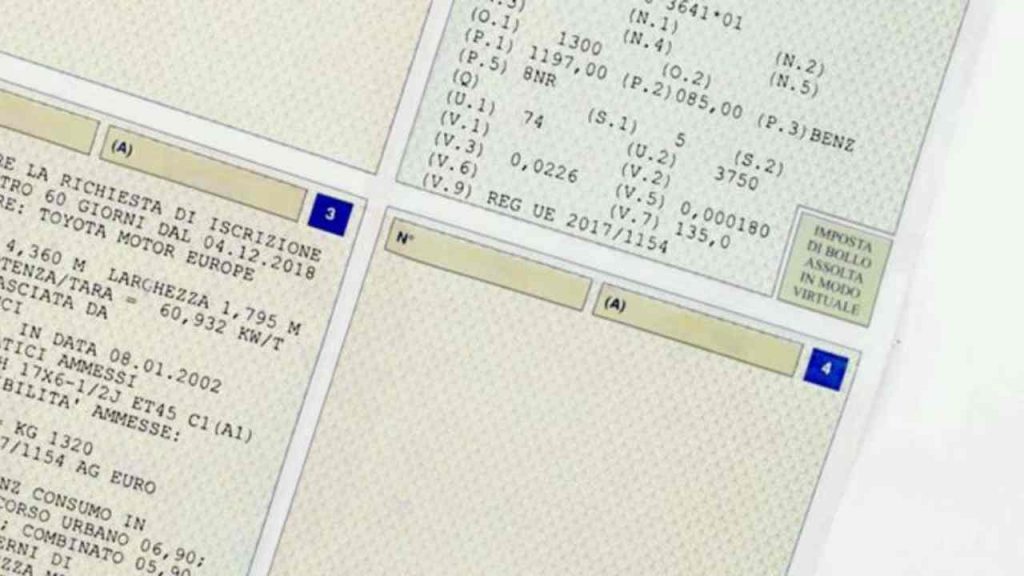 Libretto di circolazione, se non hai questa dicitura becchi 1800€ di multa: la stanno prendendo in tantissimi | Corri a verificare