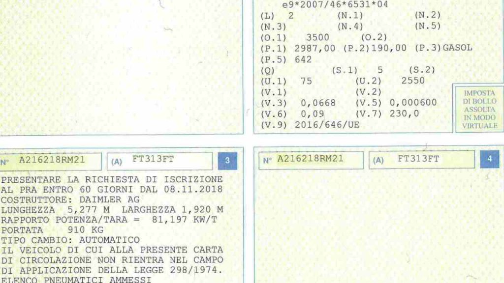 Codice della Strada, controlla sempre questo sul libretto I È facile sbagliarsi e la multa è salata