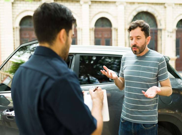 Multa all'automobilista