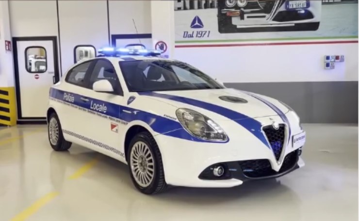 L'Alfa Romeo Junior per la Polizia